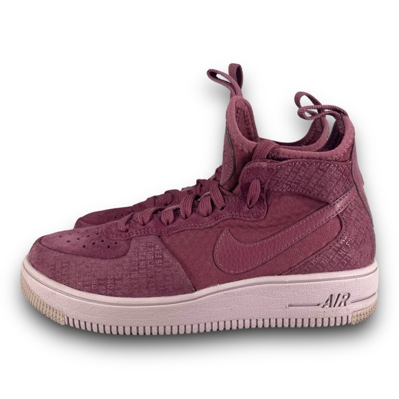 Nike Air Force 1 Ultraforce Mid Sneakers AJ1701-600 Shoes Vintage Wine Women 5.5 - Picture 2 of 9